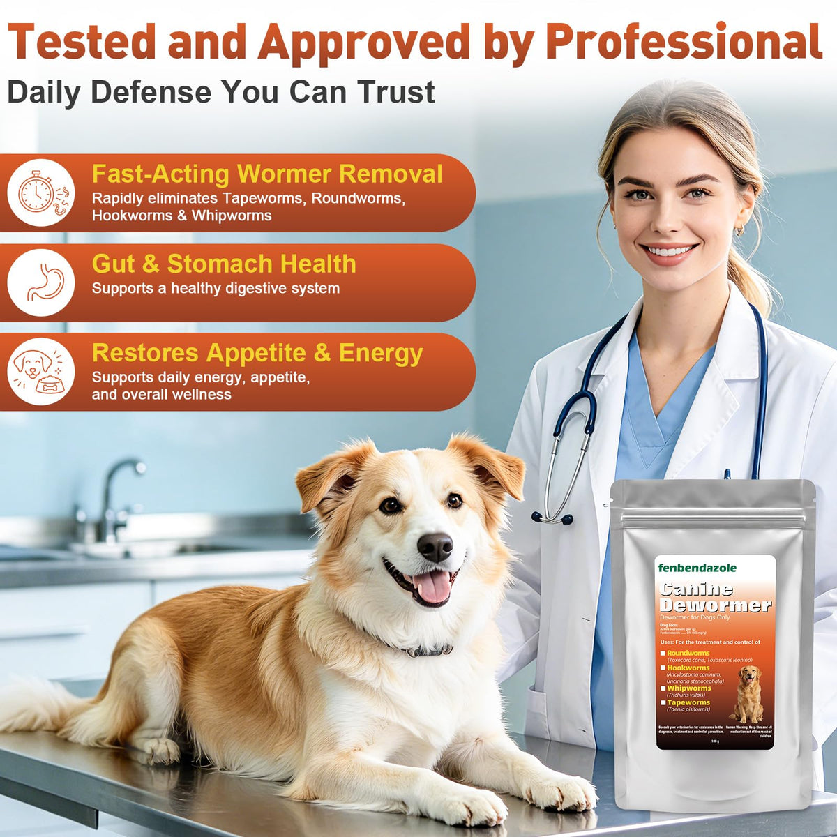 Dog Dewormer 100g I14155