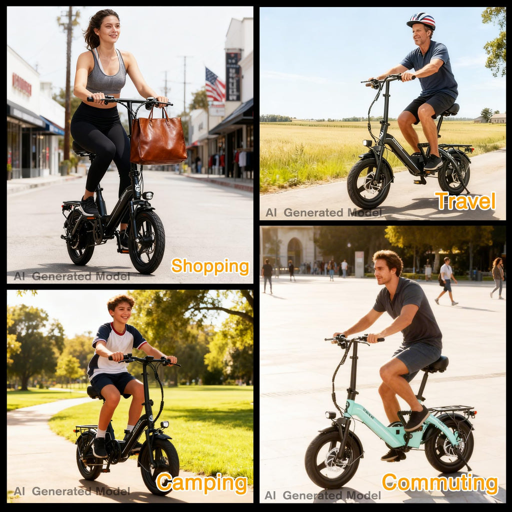 Folding Electric Bike 400W 36V 10Ah 14" O851