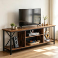 Industrial TV Stand for Up to 65 inch TV with Adjustable Shelves K285