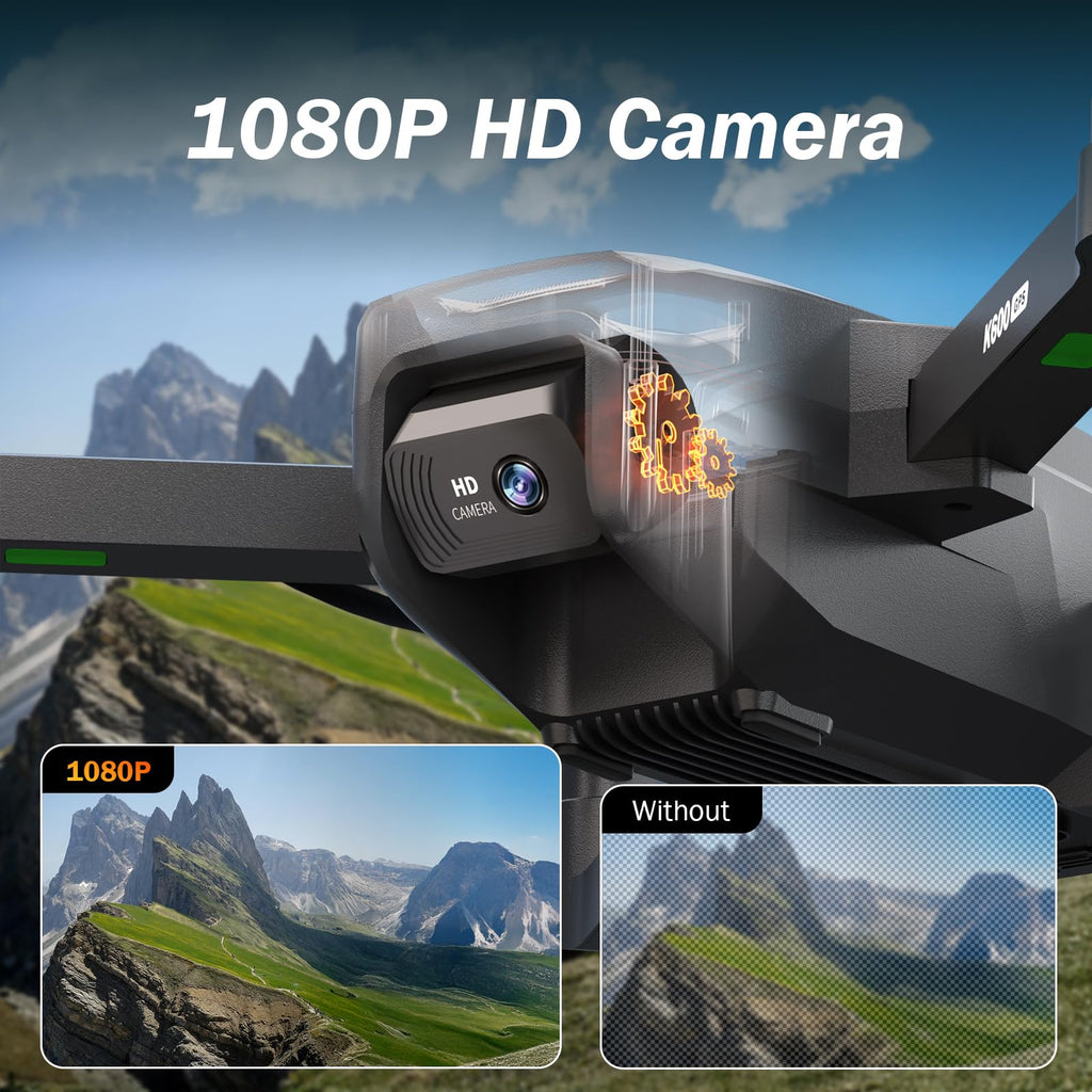 GPS Drone with EIS Camera, 4.5" HD LCD RC Screen, 32G SD Card, under 249g B677964