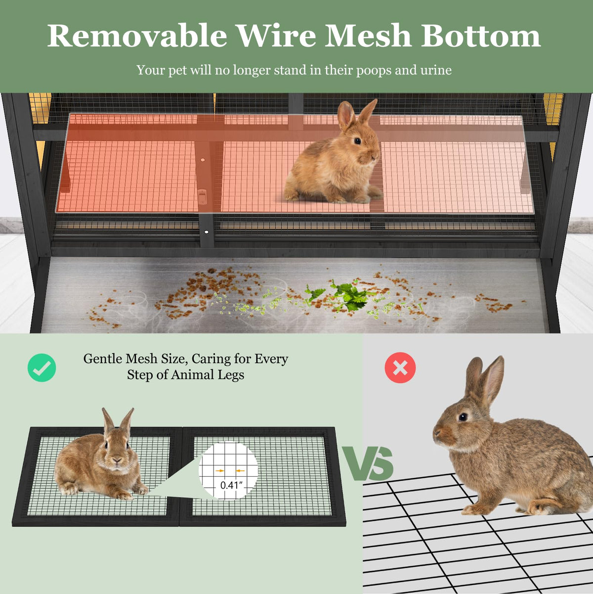46.7" Rabbit Cage N780