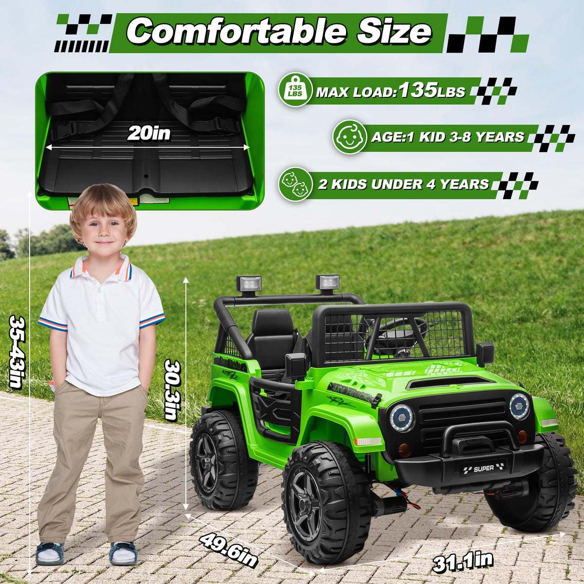 24V Ride on Car with Remote Control P7552