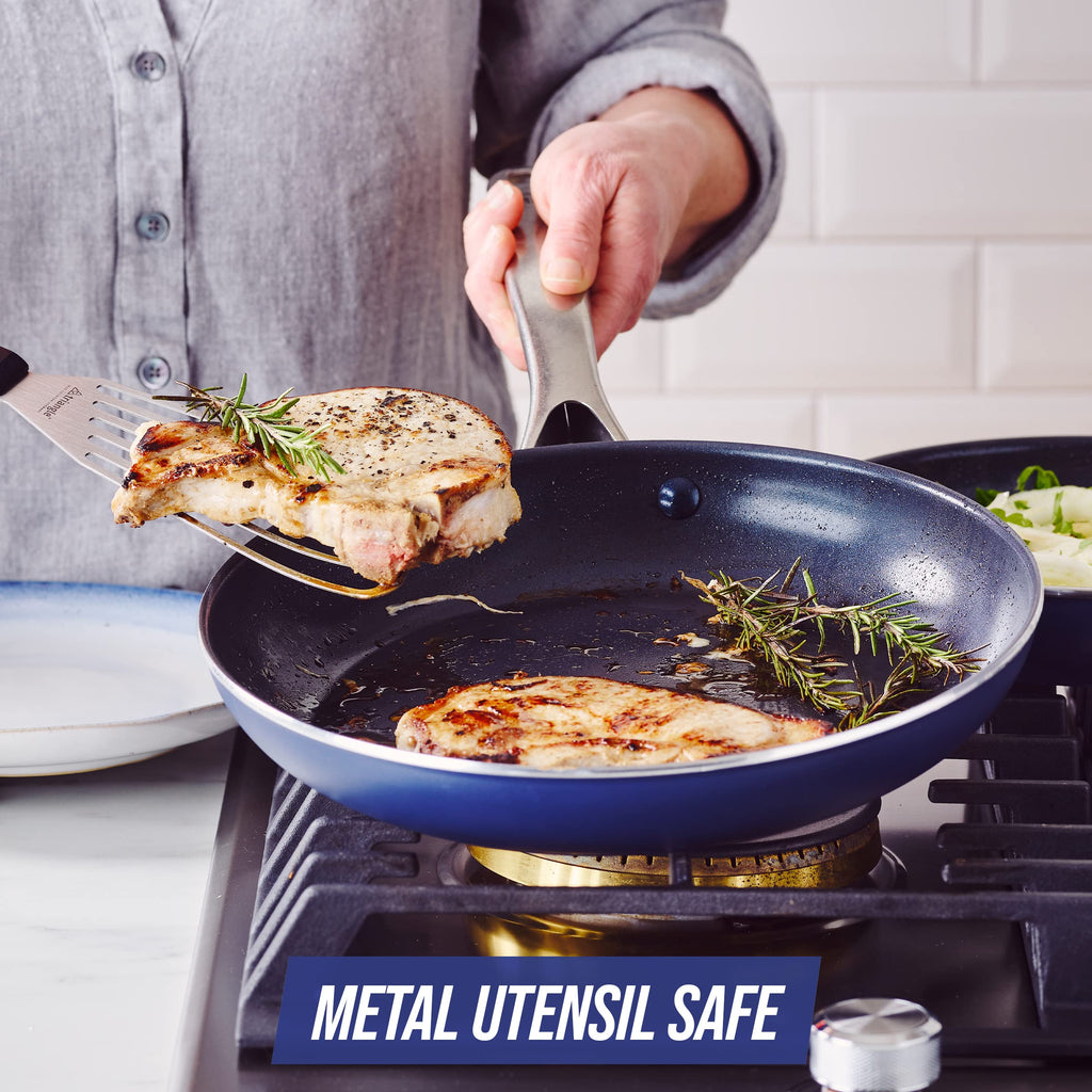 Blue 10 Piece Ceramic Nonstick Cookware Set C2949