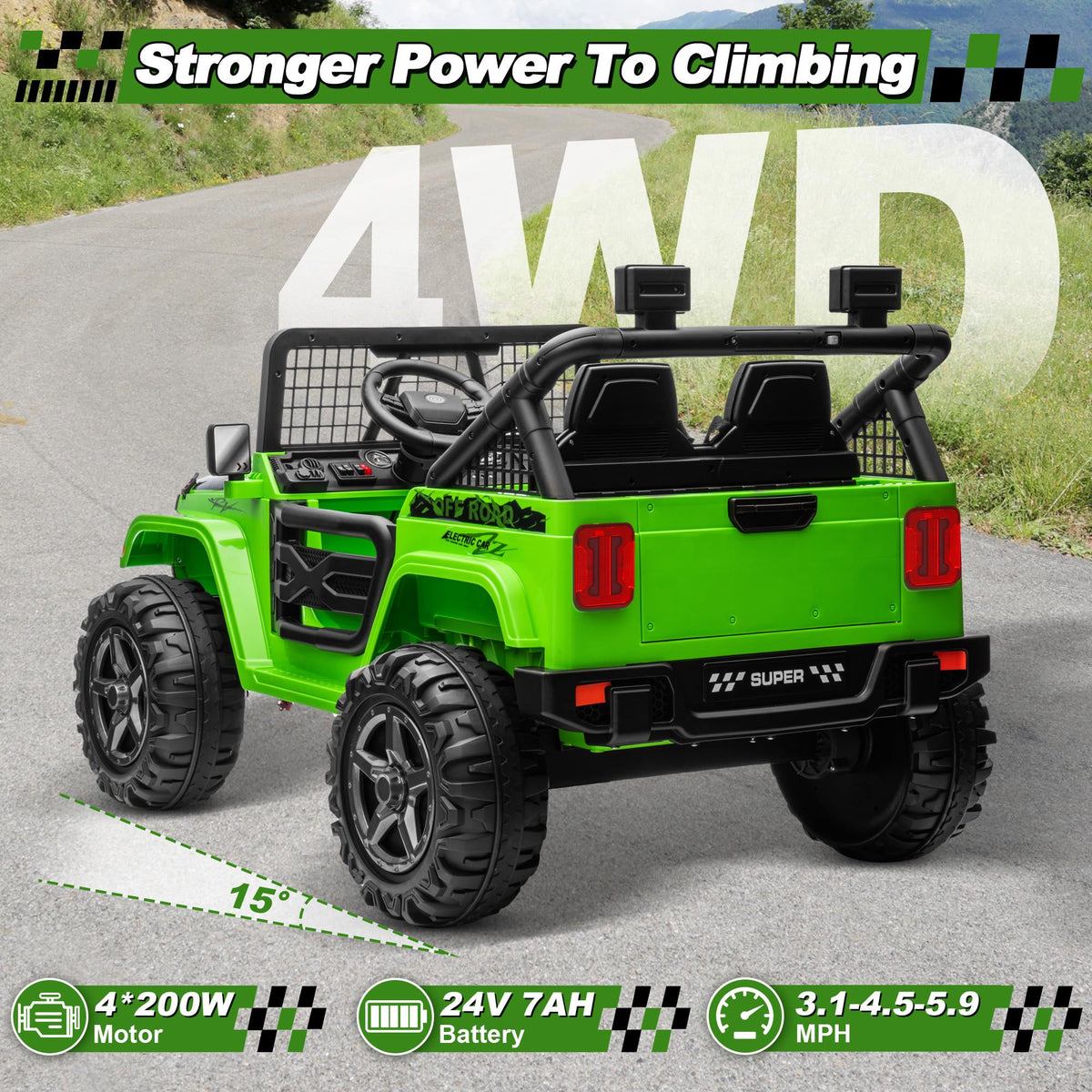 24V Ride on Car with Remote Control P7552
