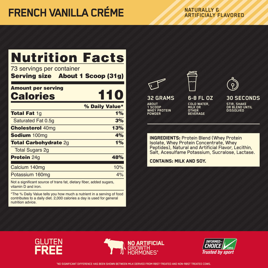 Whey Protein Powder French Vanilla 5 Pound C4034