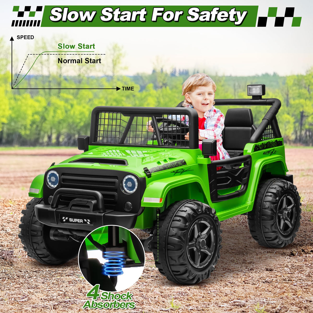 24V Ride on Car with Remote Control P7552