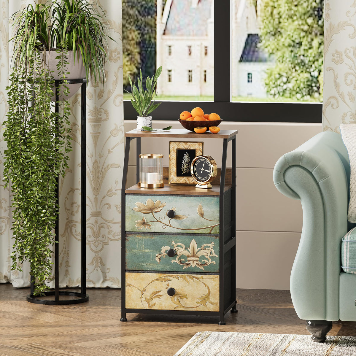 Fabric Drawers Dresser Storage Tower E6788
