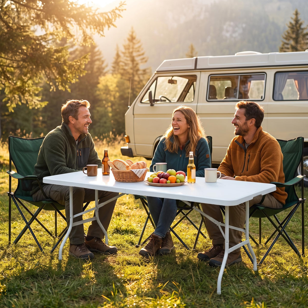 6ft Portable Folding Table B258624