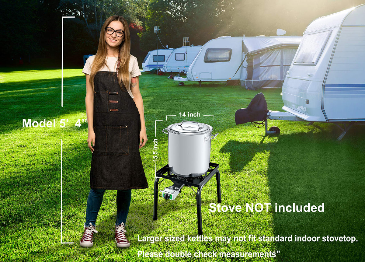 40-Quart Stainless Steel Stock Pot D435